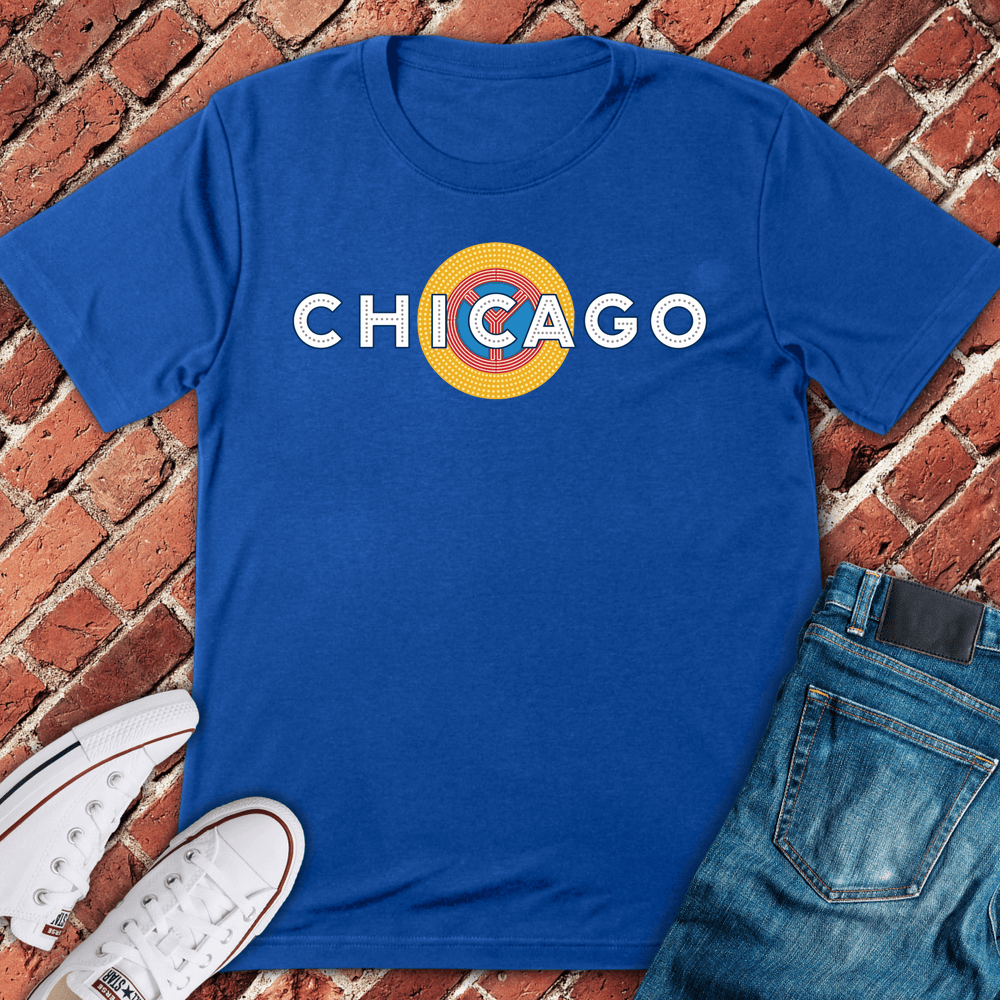 Chicago Dot Emblem T-Shirt - Royal