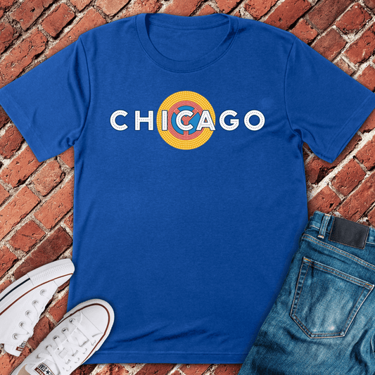 Chicago Dot Emblem T-Shirt - Royal
