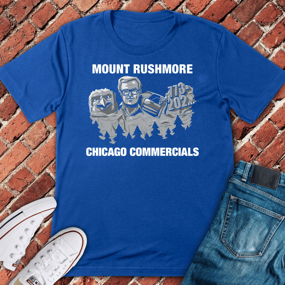 Chi Ad Rushmore T-Shirt - Royal
