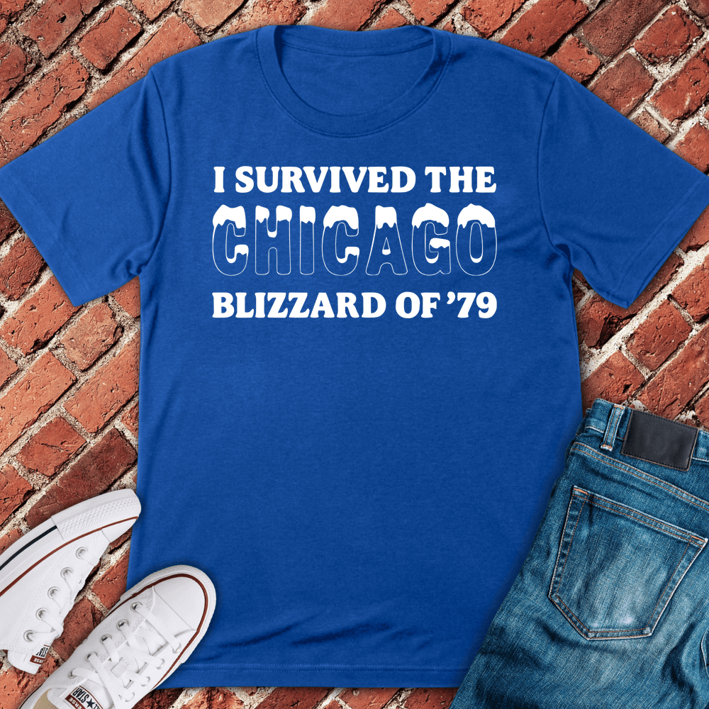 Chicago Blizzard Survivor T-Shirt - Royal