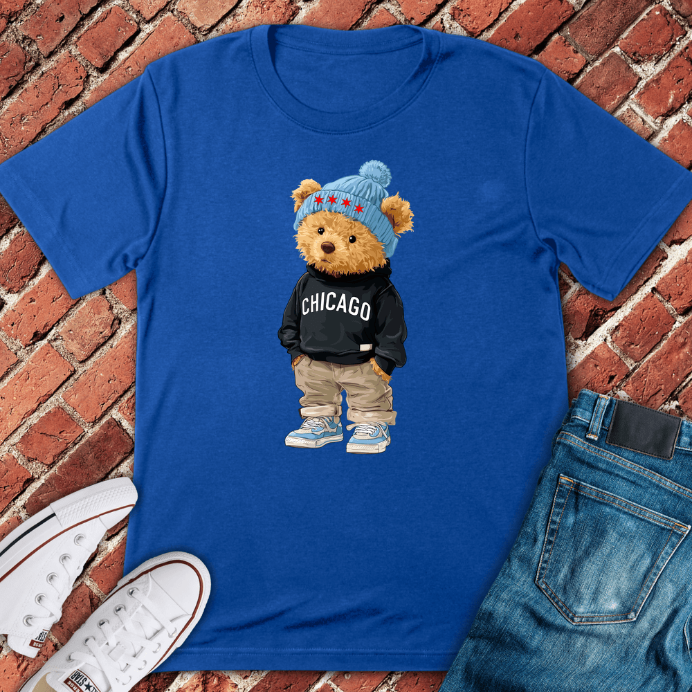 Chicago Cub Bear T-Shirt - Royal