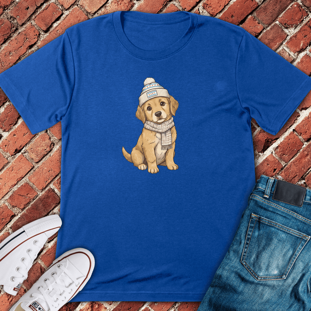 Winter Pup Charm T-Shirt - Royal