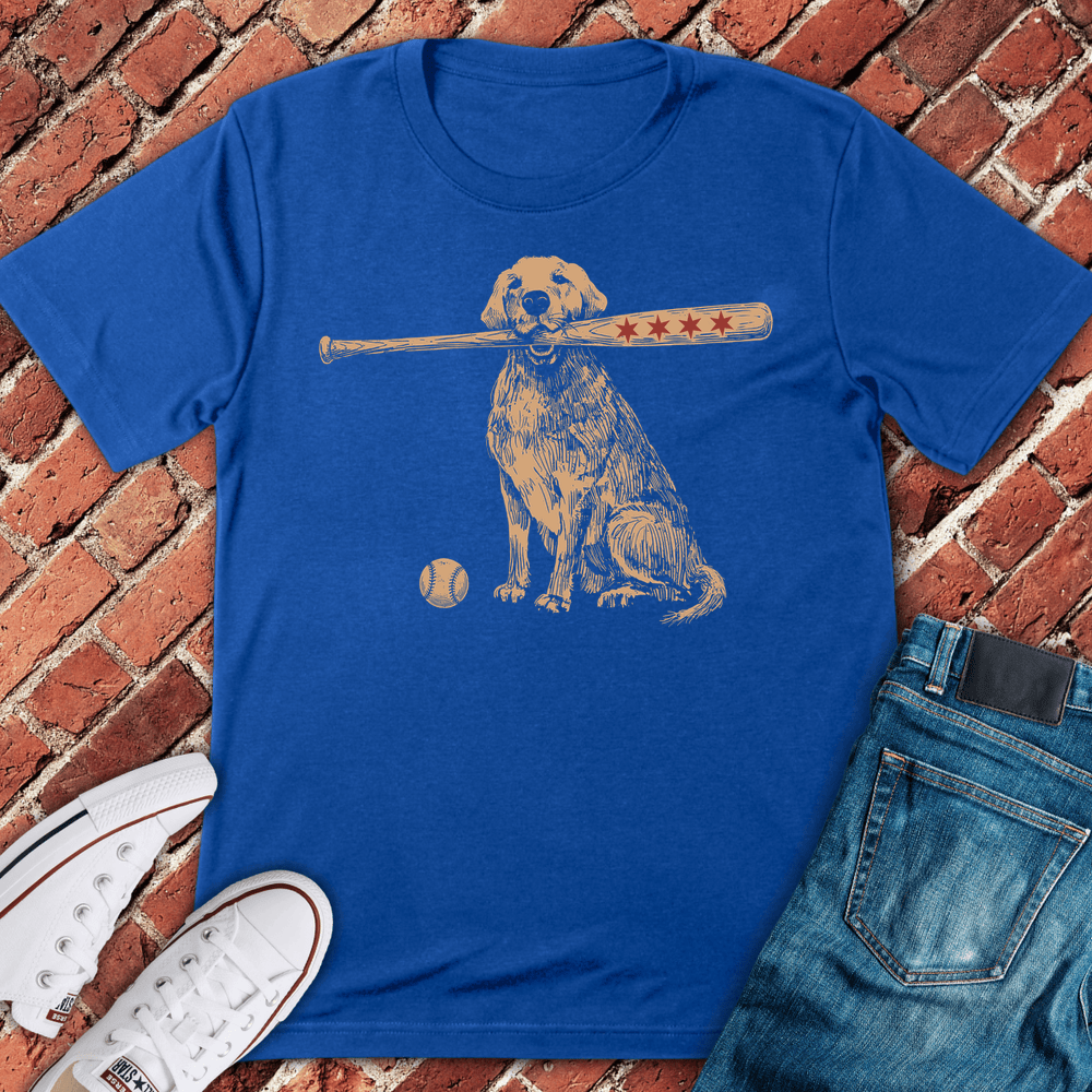 Chicago Bat Dog T-Shirt - Royal