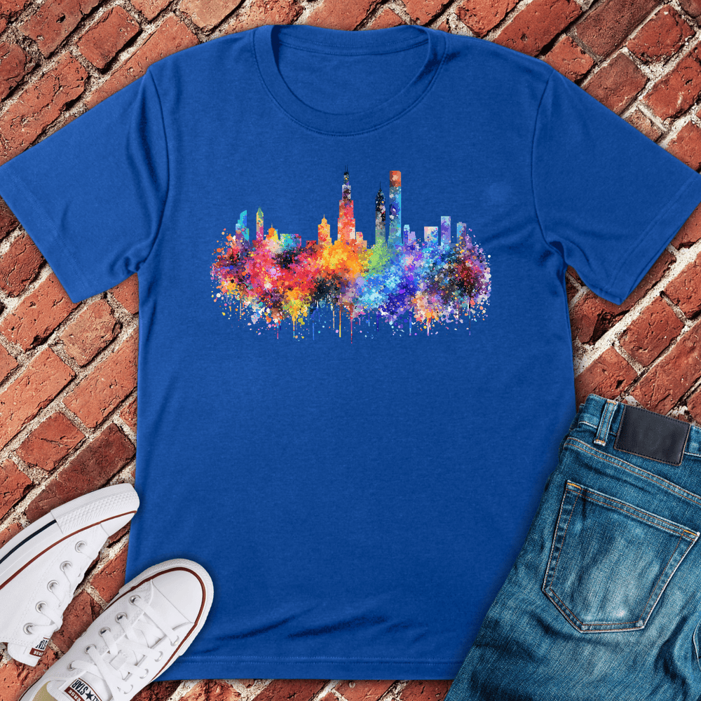 Chicago Color Splash T-Shirt - Royal