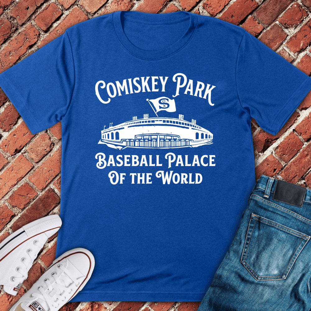 Comiskey Baseball Palace T-Shirt - Royal