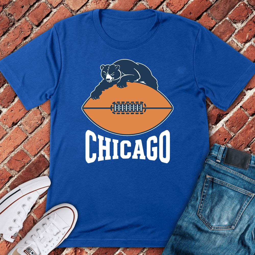 Chicago Bear Grip T-Shirt - Royal
