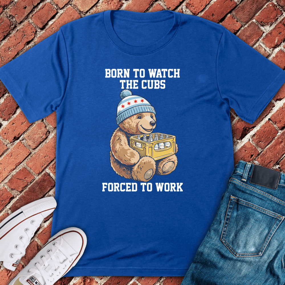 Born Cubs Forced Work T-Shirt - Royal