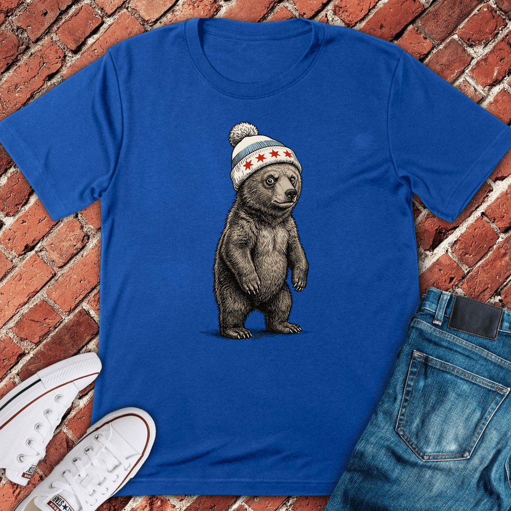Chicago Cub Bear T-Shirt - Royal