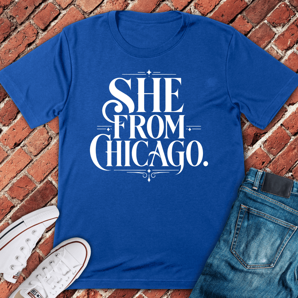 She From Chicago T-Shirt - Royal