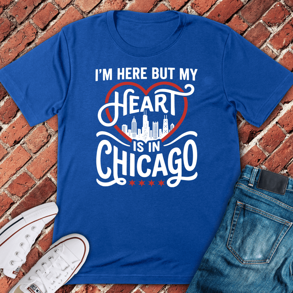 Heart In Chicago T-Shirt - Royal