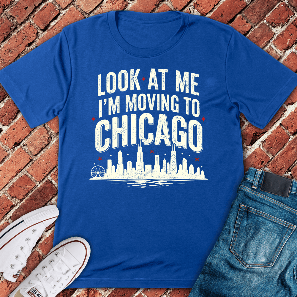 Moving To Chicago T-Shirt - Royal