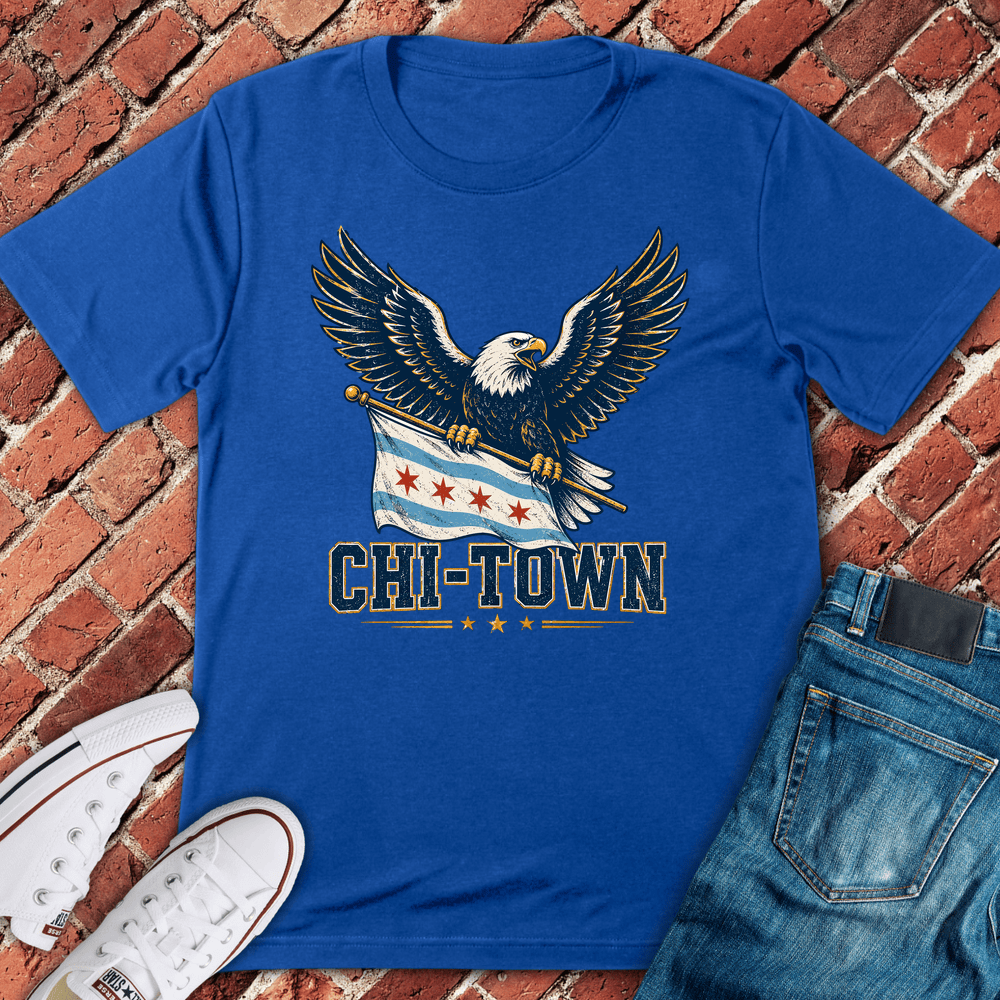 Chi Town Eagle T-Shirt - Royal