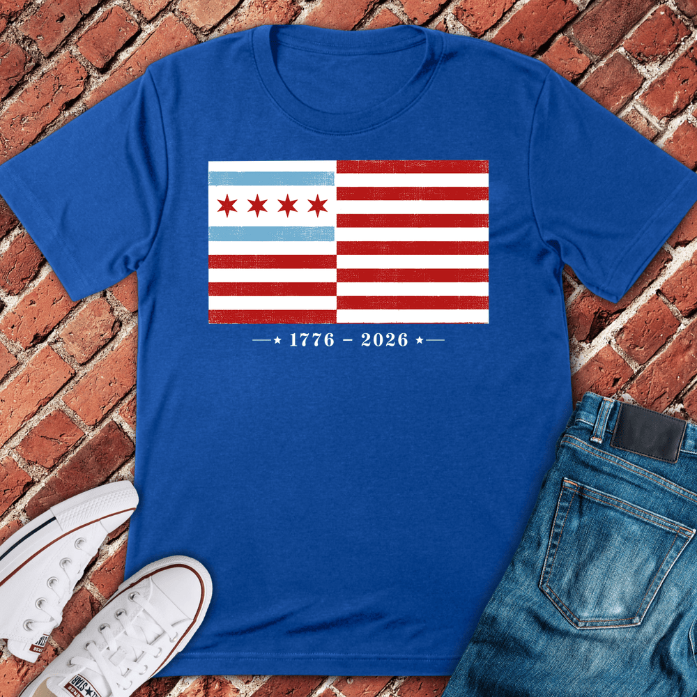 Chi Freedom Flag T-Shirt - Royal