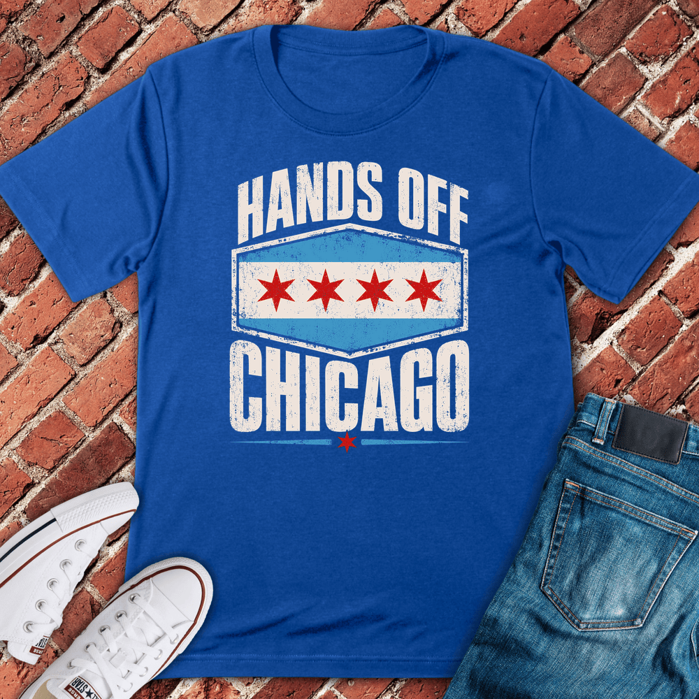Hands Off Chicago T-Shirt - Royal