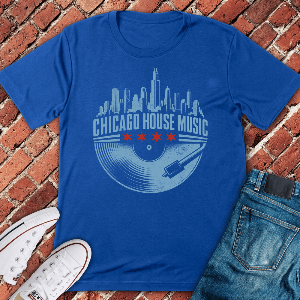 Chi House Record T-Shirt - Royal