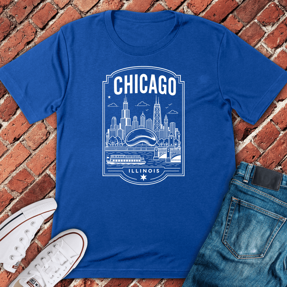 Chicago Emblem T-Shirt - Royal