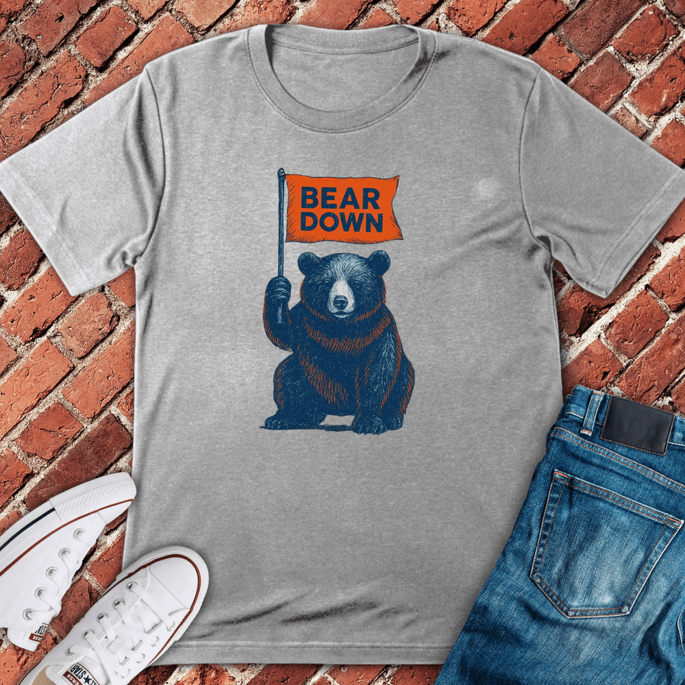 Bear Down Pride T-Shirt - Sport Grey