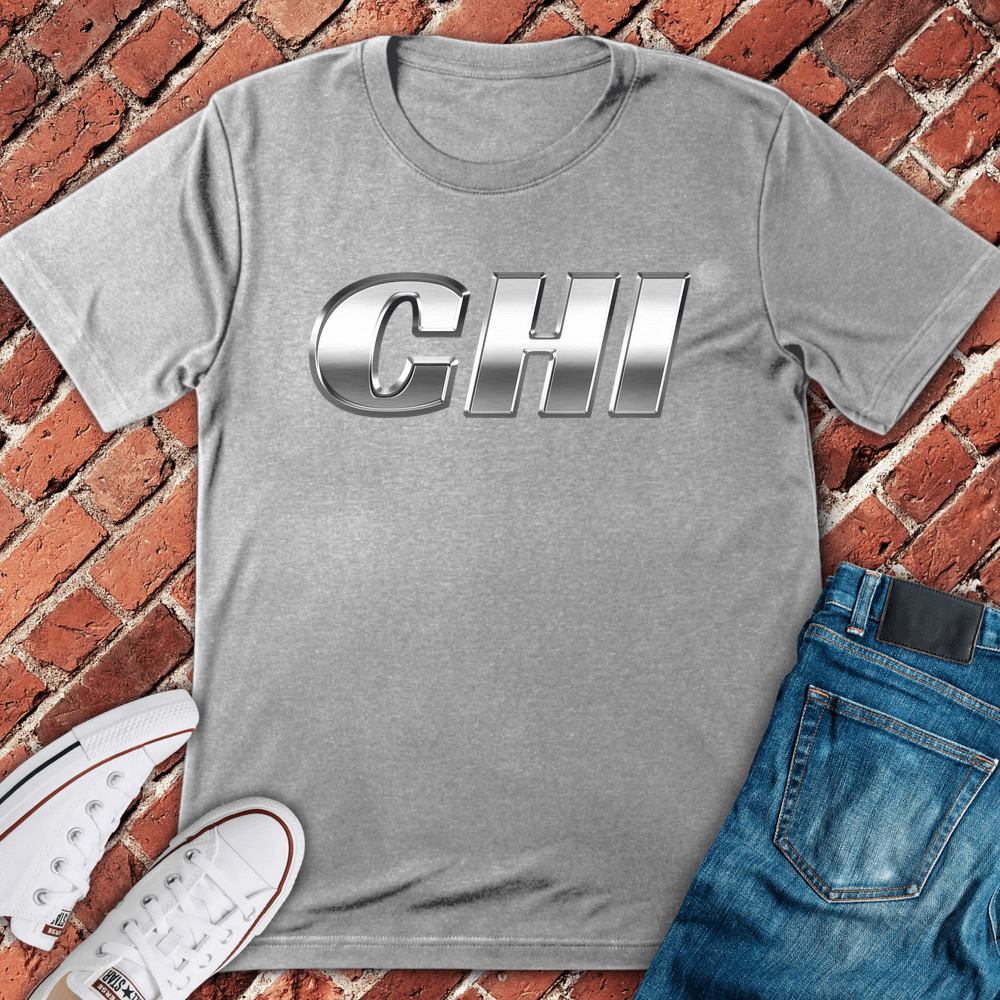 Chrome Chi Bold T-Shirt - Sport Grey