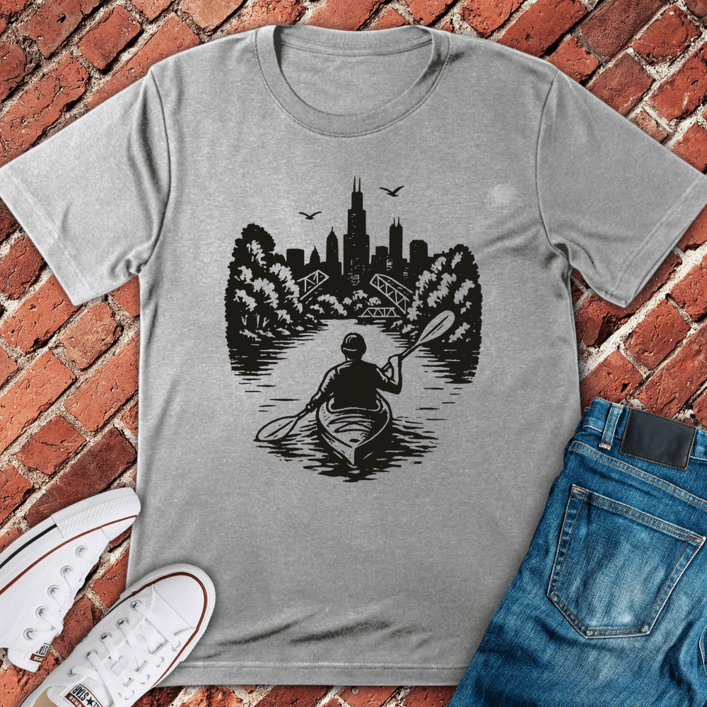 Paddle The River T-Shirt - Sport Grey