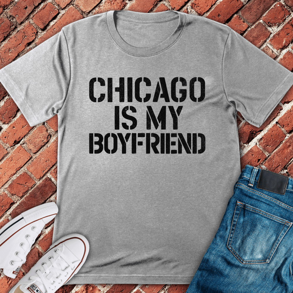 Chicago Boyfriend T-Shirt - Sport Grey