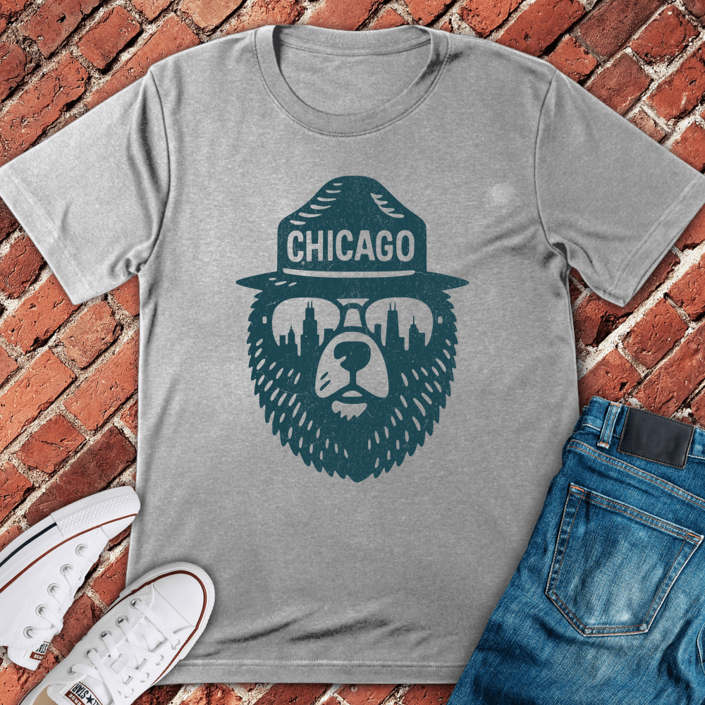 Chicago Bearhead T-Shirt - Sport Grey