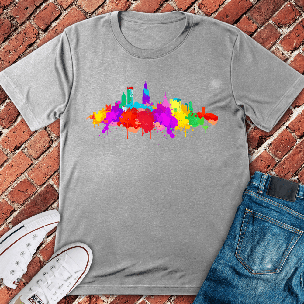 Colorburst Chicago T-Shirt - Sport Grey