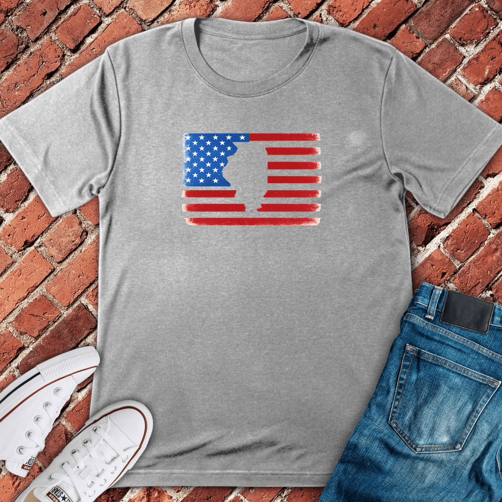 Illinois USA T-Shirt - Sport Grey