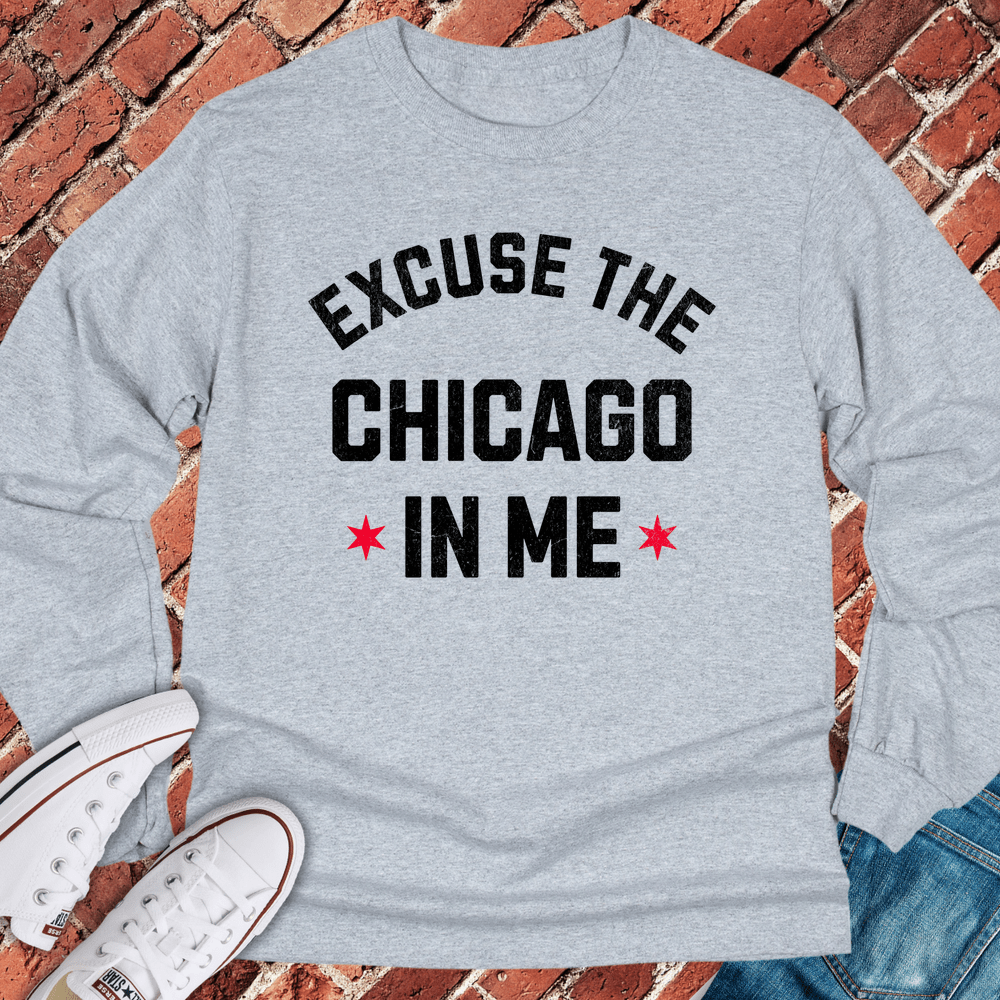 The Chicago In Me Long Sleeve - Sport Grey