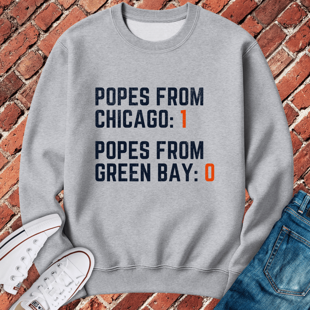 Popes From Chicago Crewneck - Sport Grey