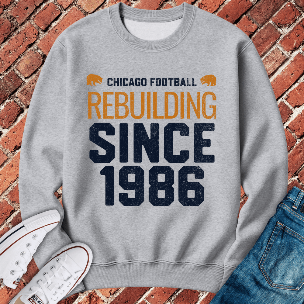 Rebuilding Since 1986 Crewneck - Sport Grey