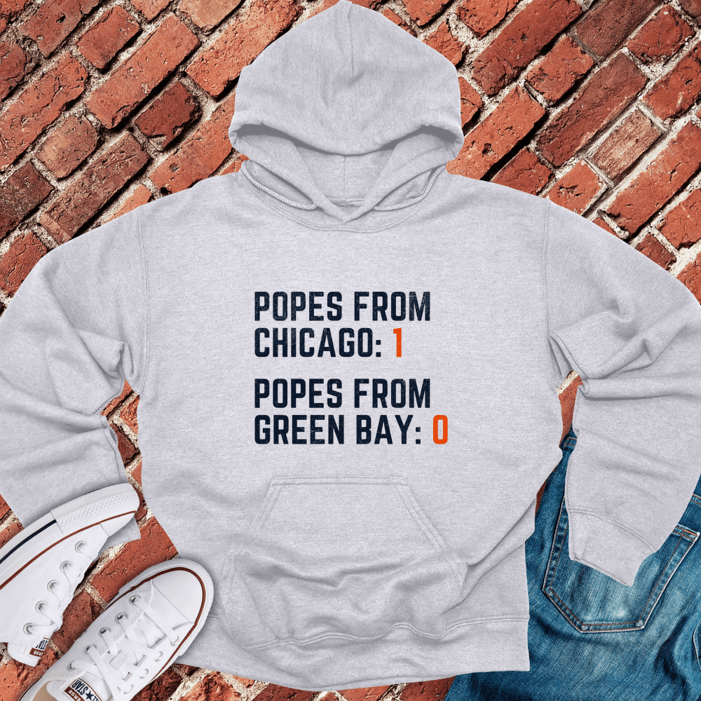 Popes From Chicago Hoodie - Sport Grey