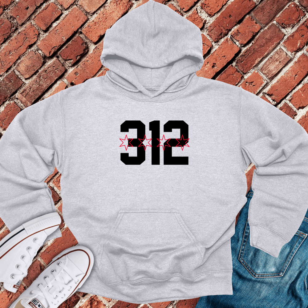 312 Stars Hoodie - Sport Grey