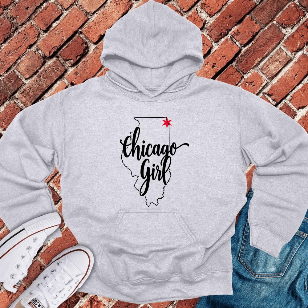 Chicago Girl Hoodie - Sport Grey