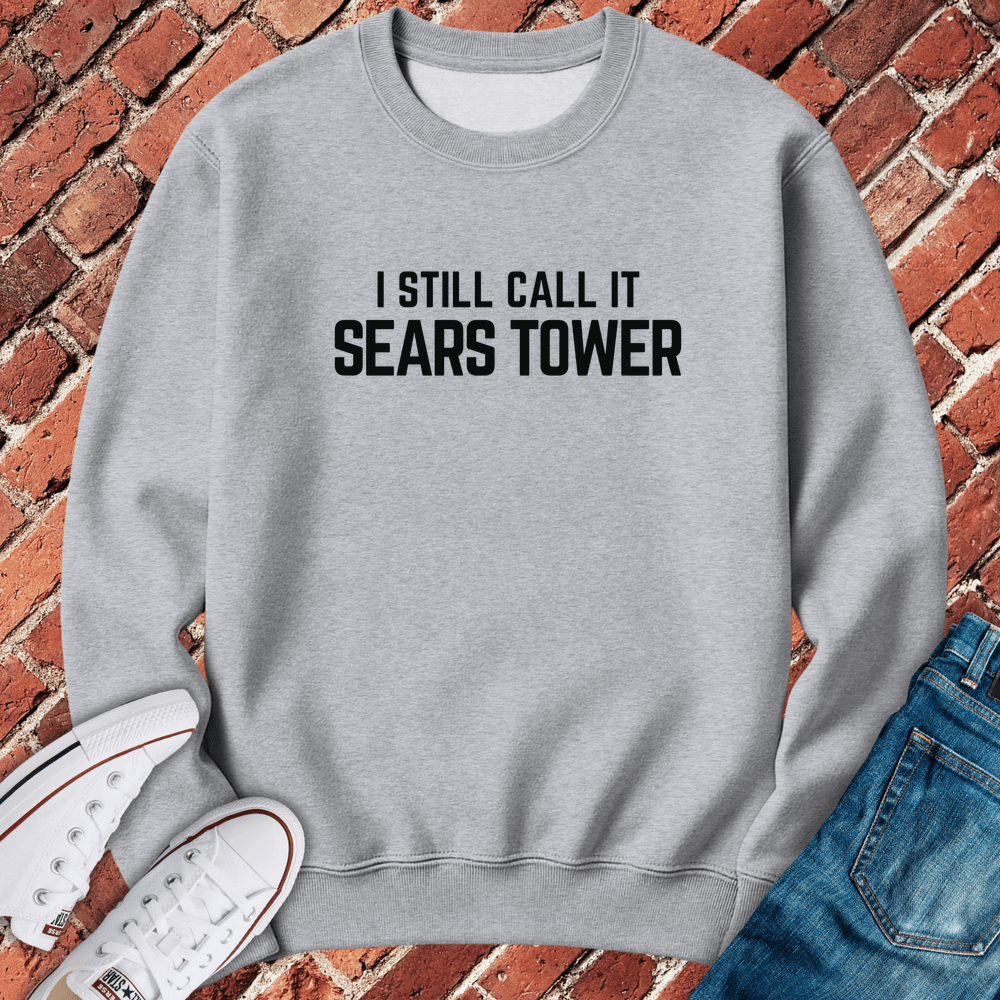 Still Sears Tower Crewneck - Sport Grey