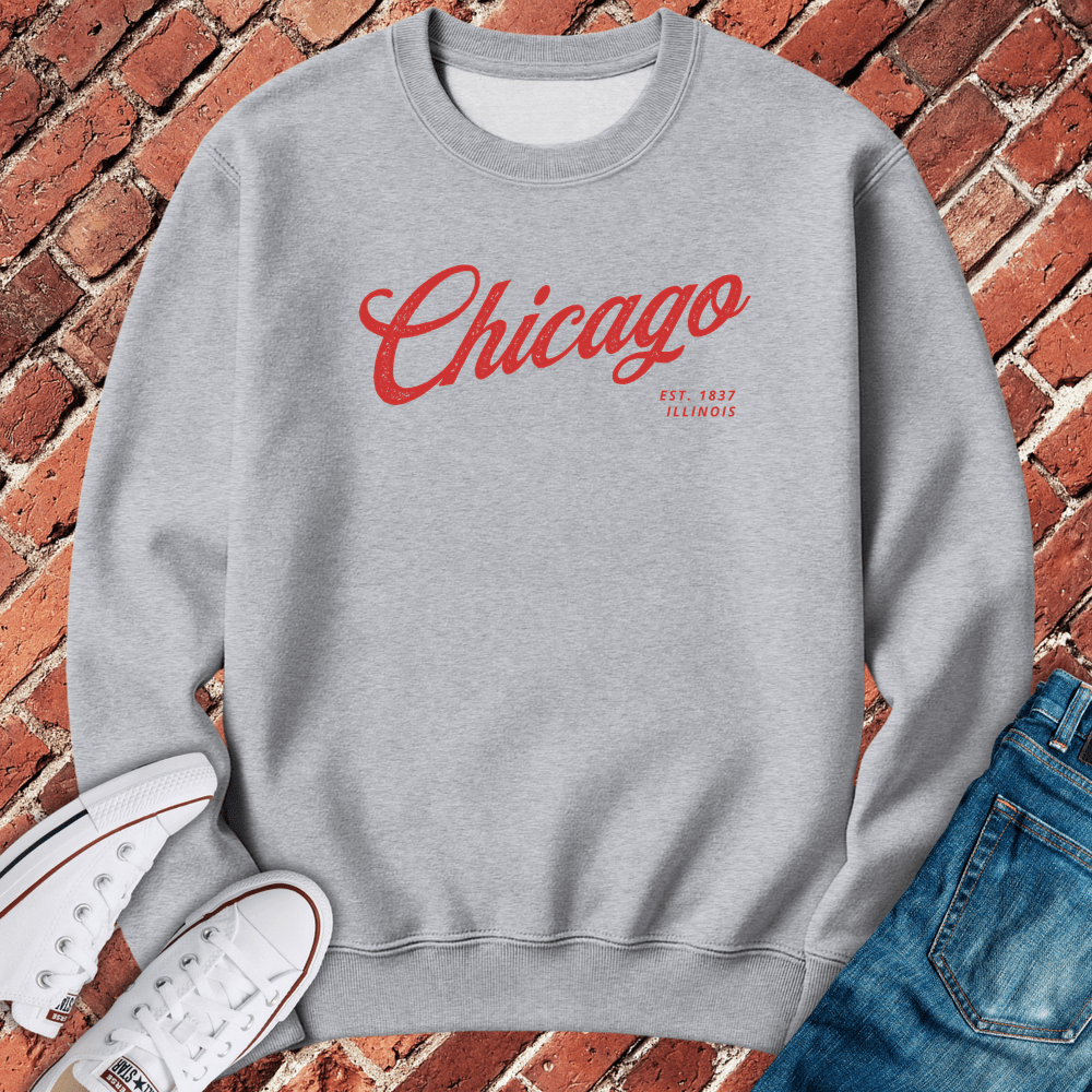 Oldschool Chicago Crewneck - Sport Grey