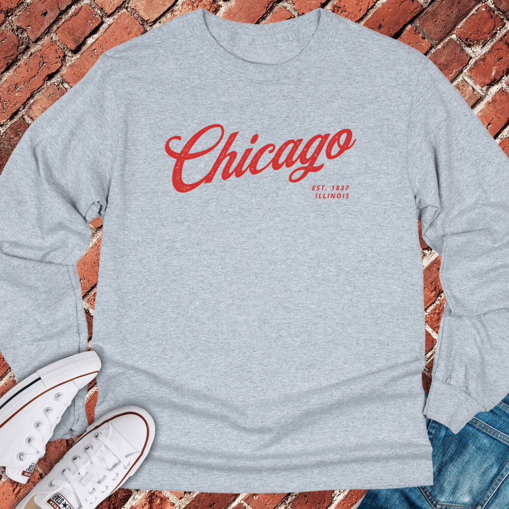 Oldschool Chicago Long Sleeve - Sport Grey