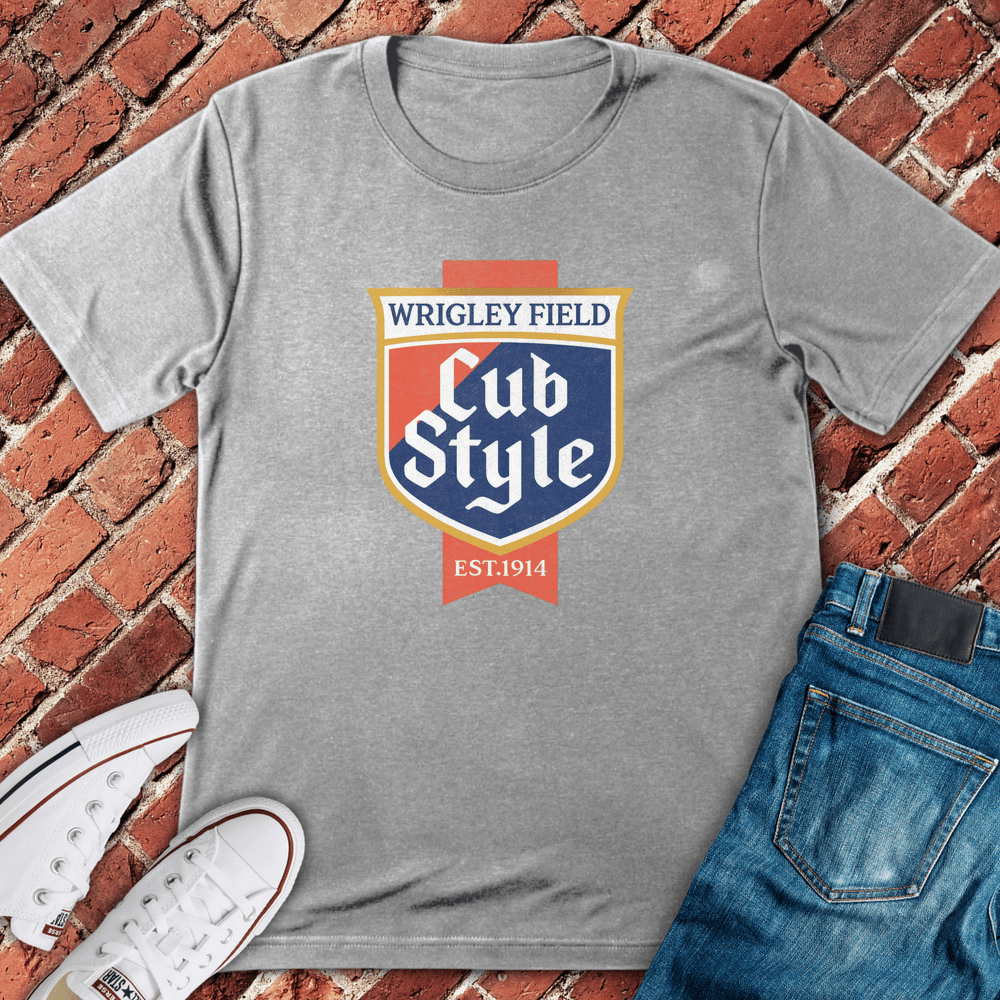 Cub Style Badge T-Shirt - Sport Grey