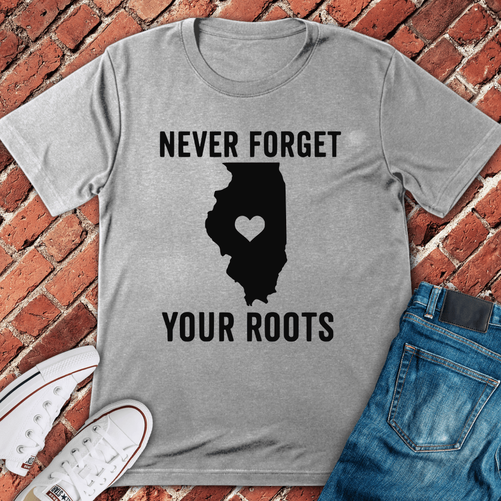 Roots In Illinois T-Shirt - Sport Grey