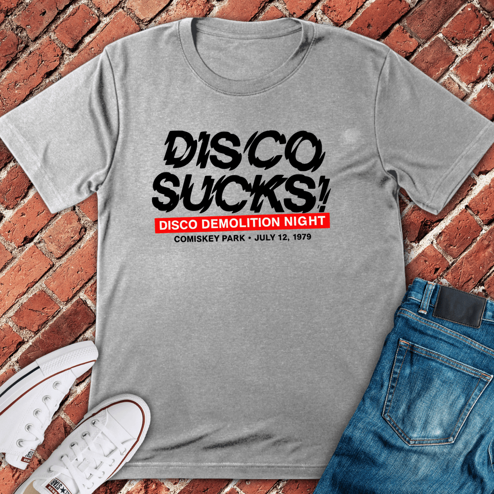Disco Demolition T-Shirt - Sport Grey