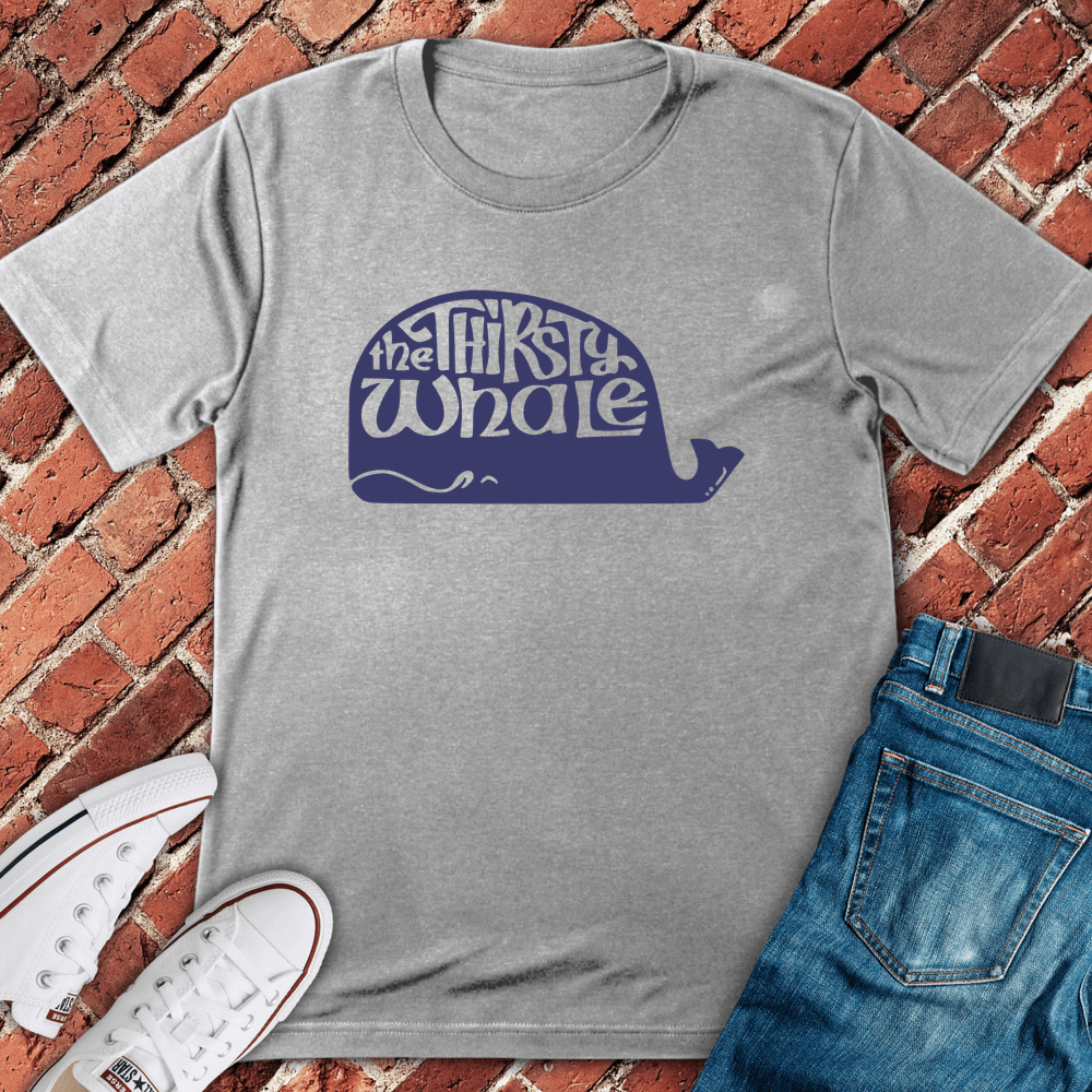 The Thirsty Whale T-Shirt - Sport Grey