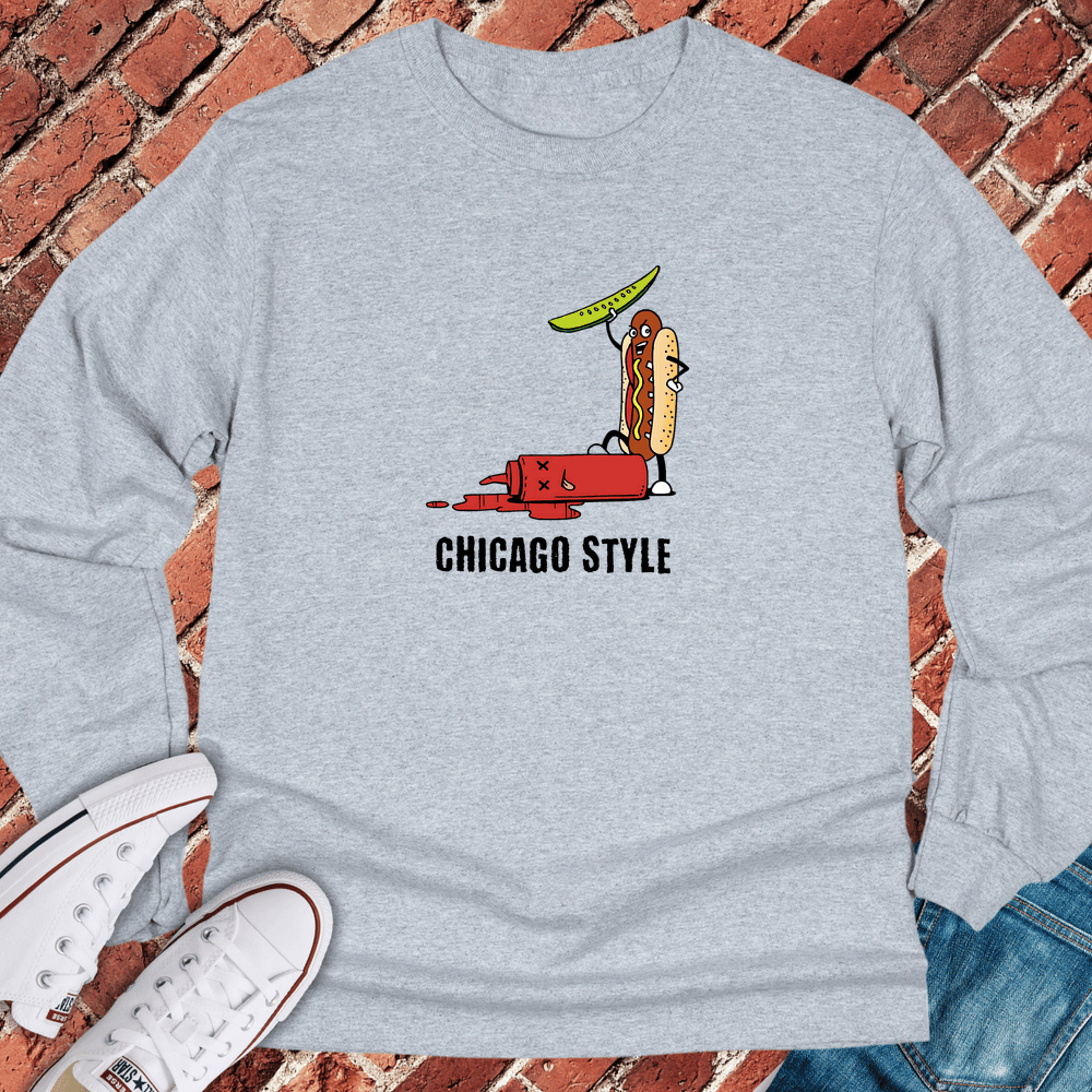 Chicago Dog Wins Long Sleeve - Sport Grey