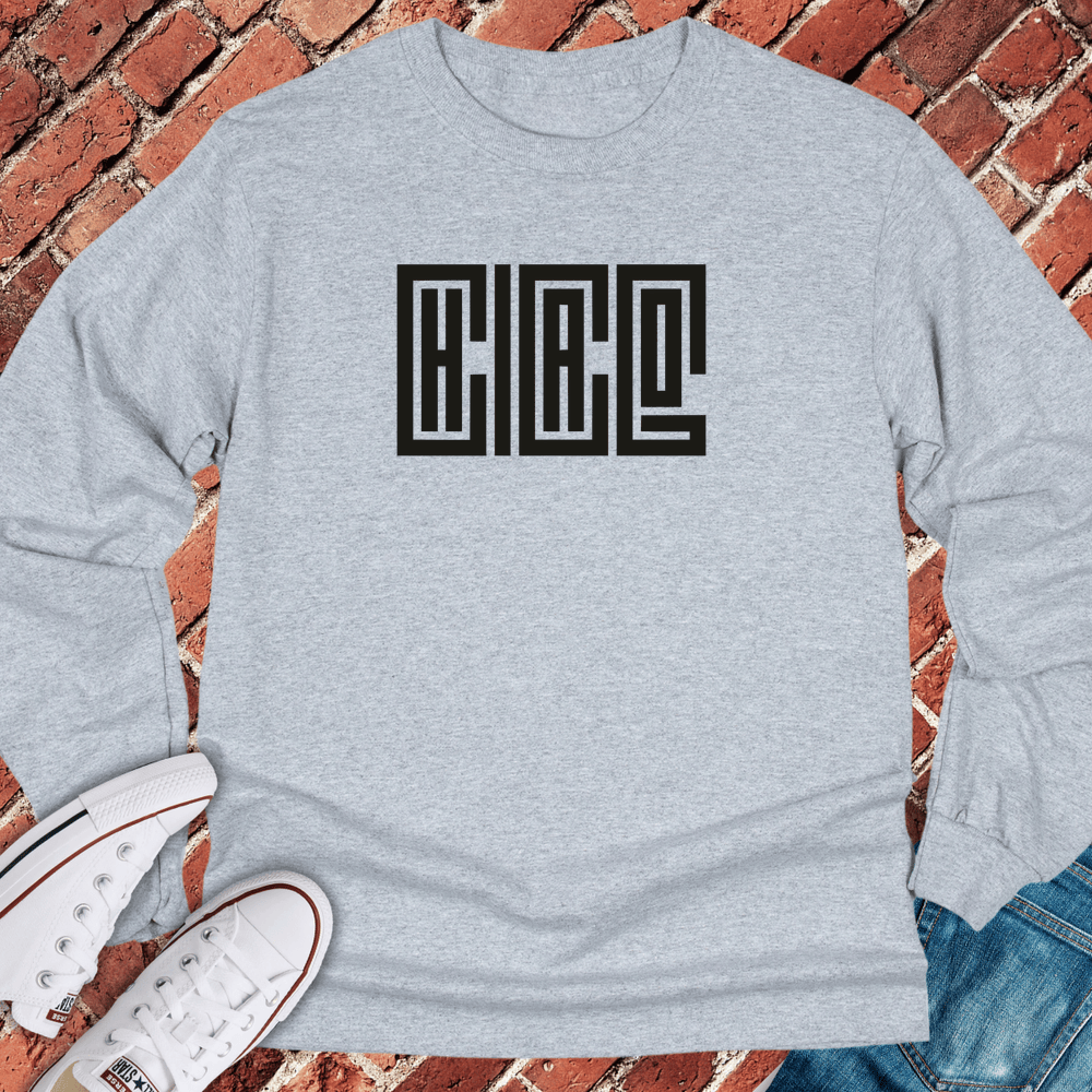 Stacked CHICAGO Long Sleeve - Sport Grey