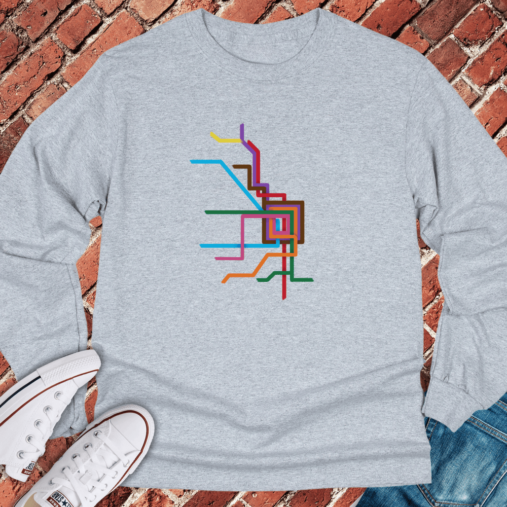 CTA Brushstrokes Long Sleeve - Sport Grey