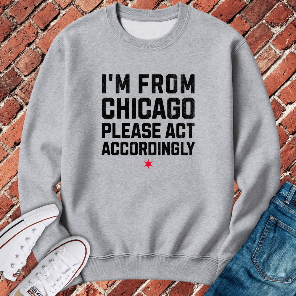 Act Accordingly Crewneck - Sport Grey