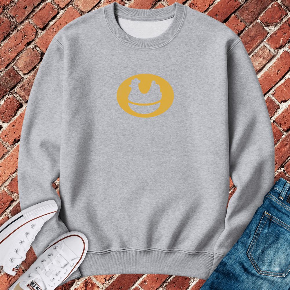 Vintage White Hen Crewneck - Sport Grey