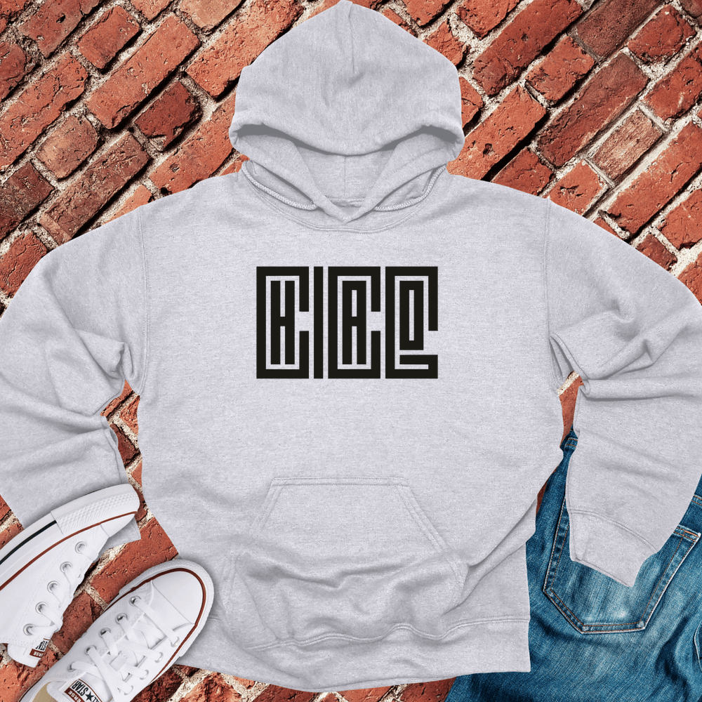 Stacked CHICAGO Hoodie - Sport Grey