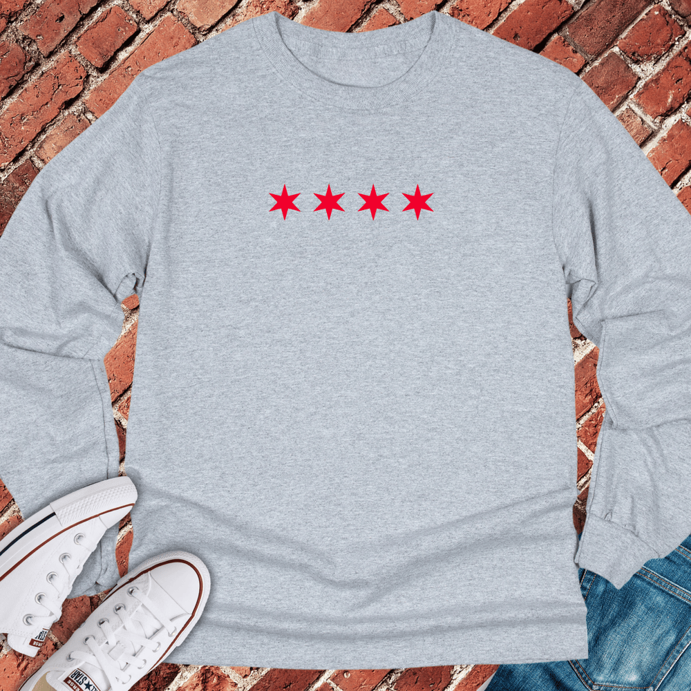 Six Point Stars Long Sleeve - Sport Grey