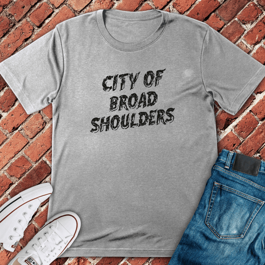 Broad Shoulders City T-Shirt - Sport Grey