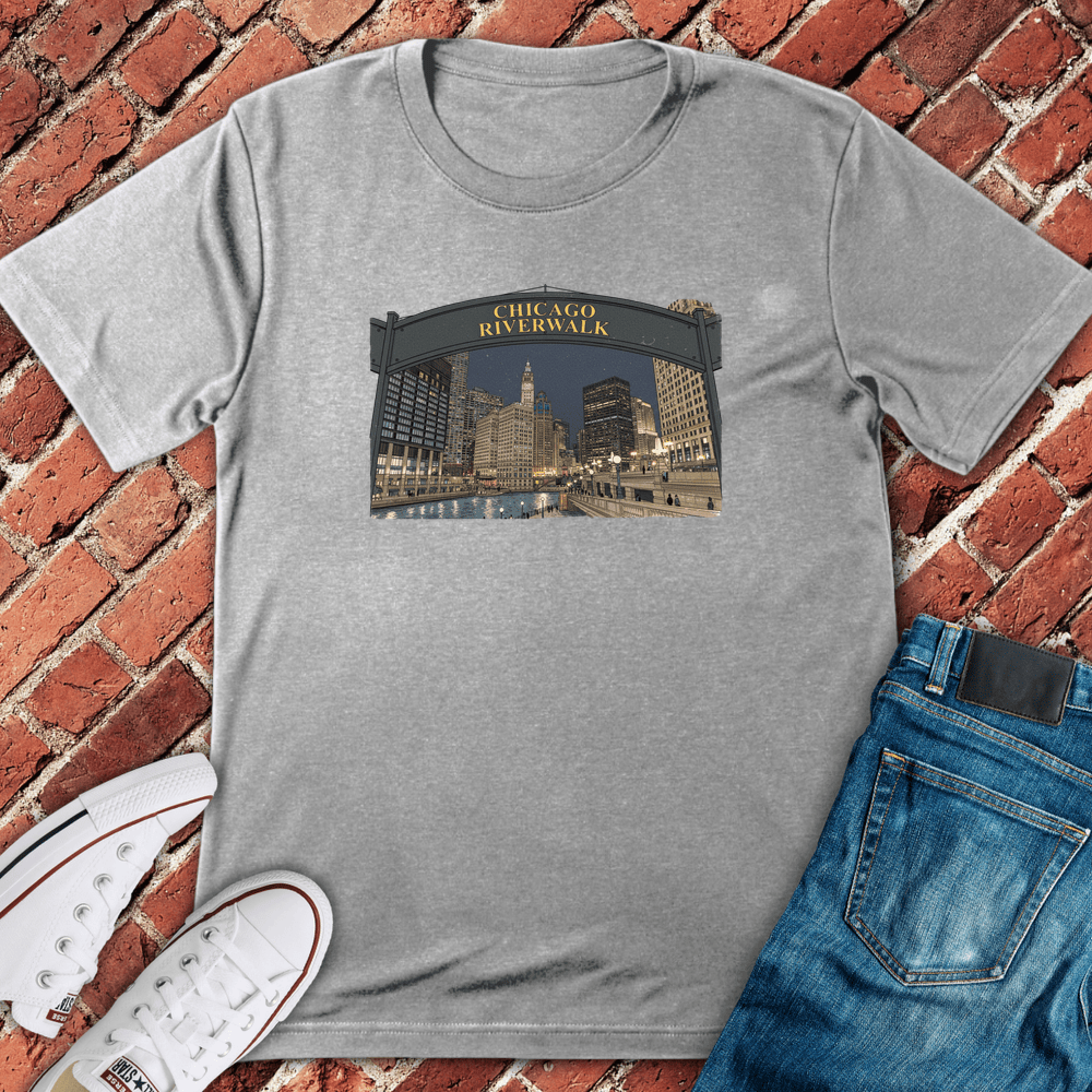 Chicago Riverwalk T-Shirt - Sport Grey
