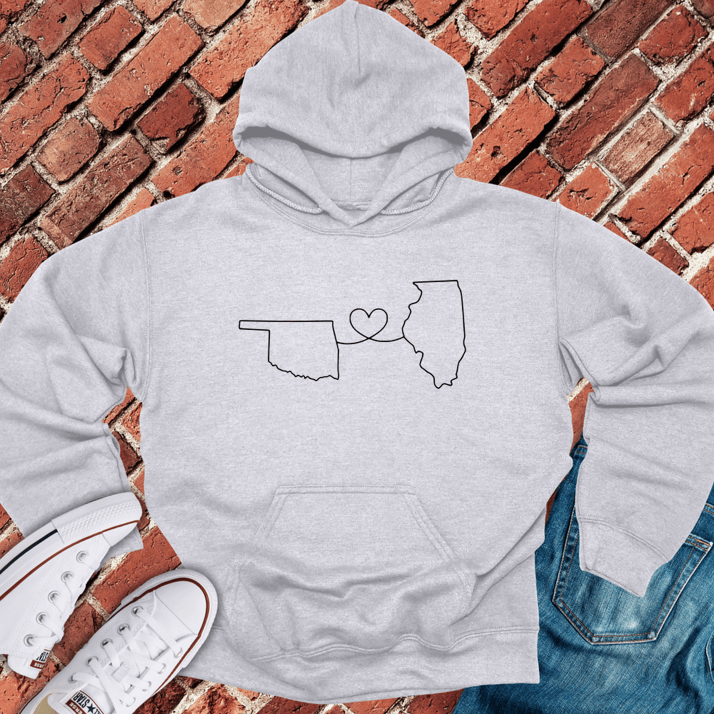 Oklahoma - Illinois Hoodie - Sport Grey